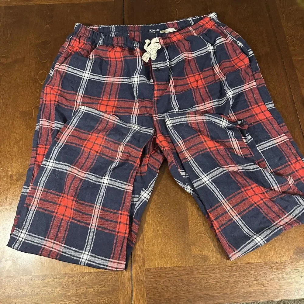 Canyon Creek Womens Red and Blue Plaid Flannel Pajama Pants Size XL